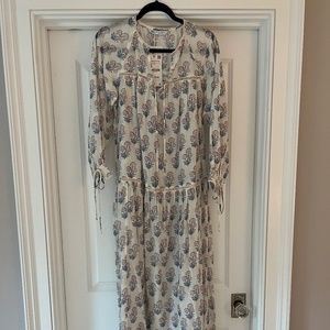Zara Printed Tiered Maxi Dress